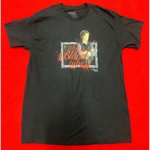 The Vampire Diaries Damon Salvatore TV Show T Shirt Black L G Graphic Tee